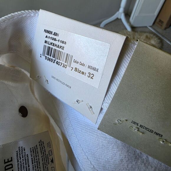 NWT AGOLDE Parker Jean In Milkshake Colorway Size 32 - Picture 5 of 7